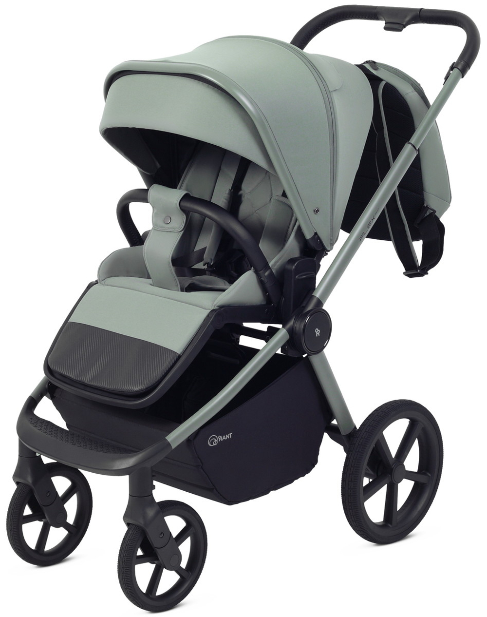 Детская коляска Rant Flex Therm Soft 3 в 1 с автокреслом Miro Black Forest Green