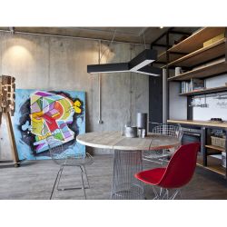 Светильник LED ЭРА Geometria SPO-143-B-40K-056 Igrek 56Вт 4000К 4500Лм IP40 900*900*80 черный подвесной