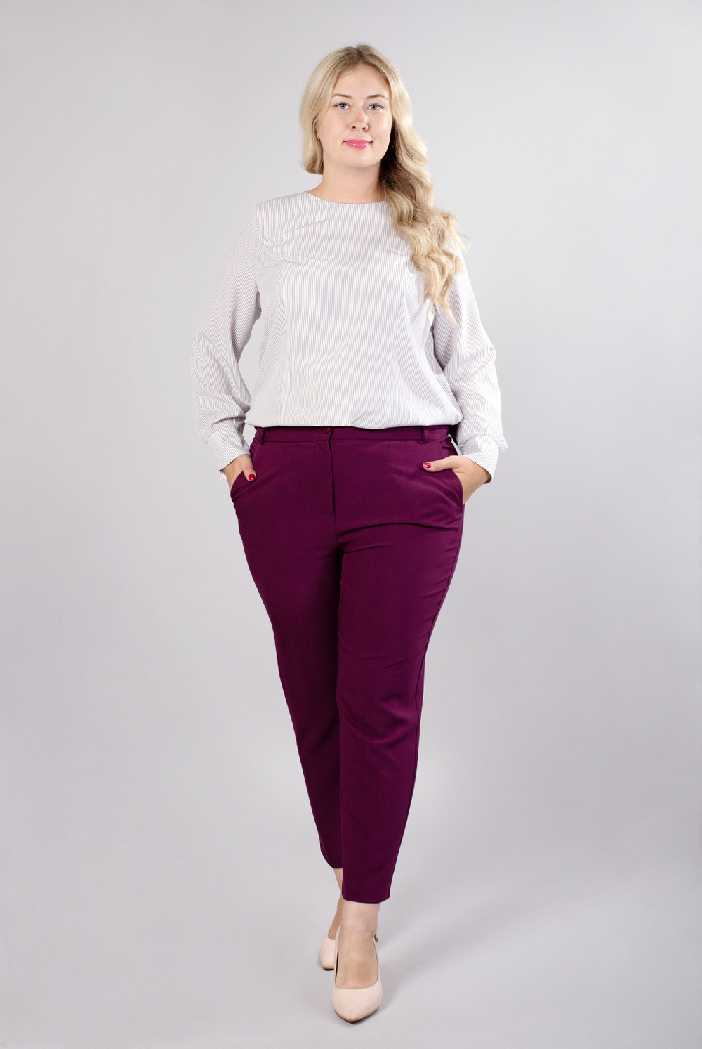 Блузка женская 2328ЮП, полоска #176Пв092328ЮП