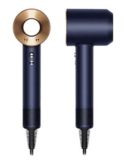 Фен Dyson Supersonic HD08, синий/медный + с подарочным кожаным чехлом UK