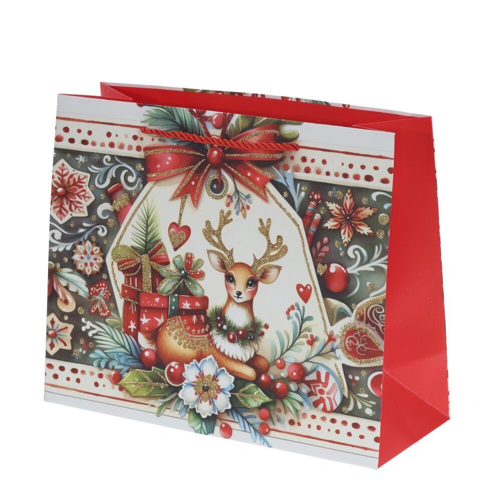 GAEM Пакет подарочный (бумага 210г/м2, блок 12шт), L25 W12 H31 см, 4в.