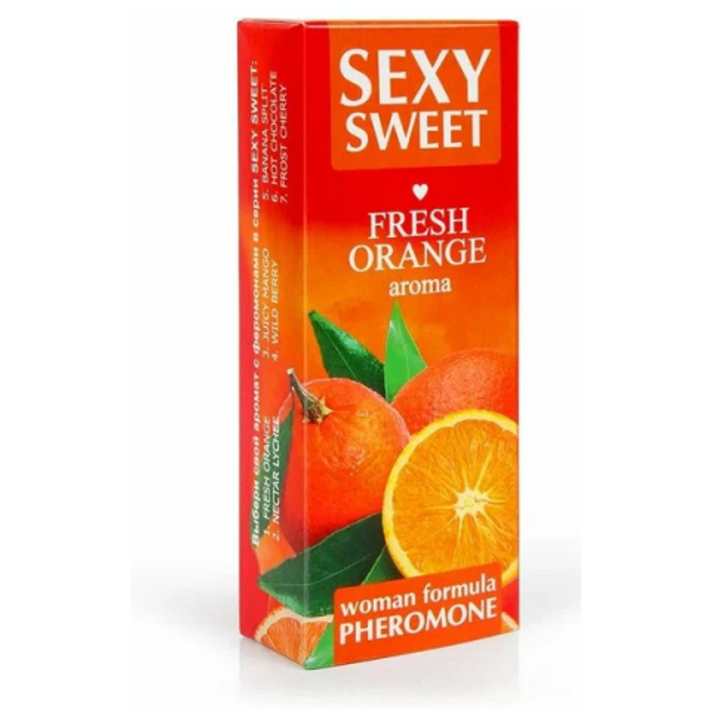 Парфюмированное средство для тела SEXY SWEET FRESH ORANGE с феромонами, 10 мл