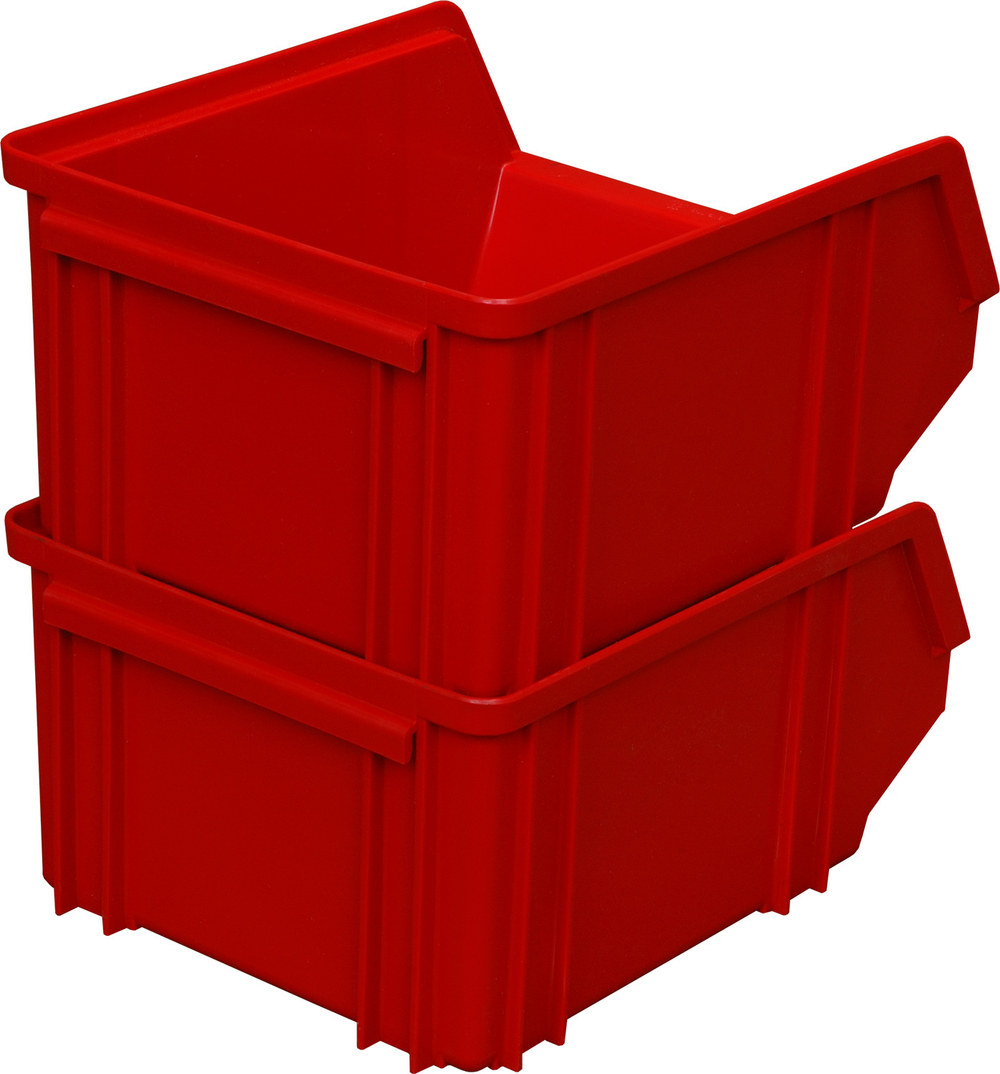 Ящик сплошной 290×230×150 мм, объем 10.01 л., арт.: 7962, красный, код: 00566