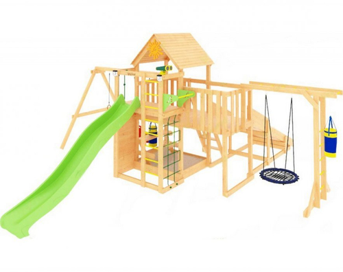 Детская площадка Крафт Pro 2 с летней и зимней горкой