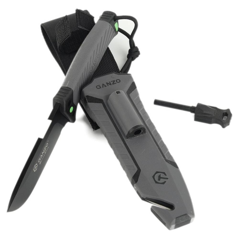 Нож туристический Ganzo G8012V2-GY с паракордом