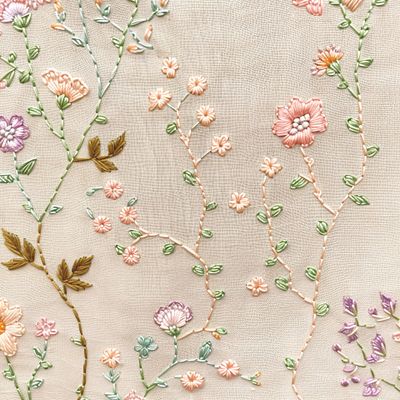 Вышитые цветы