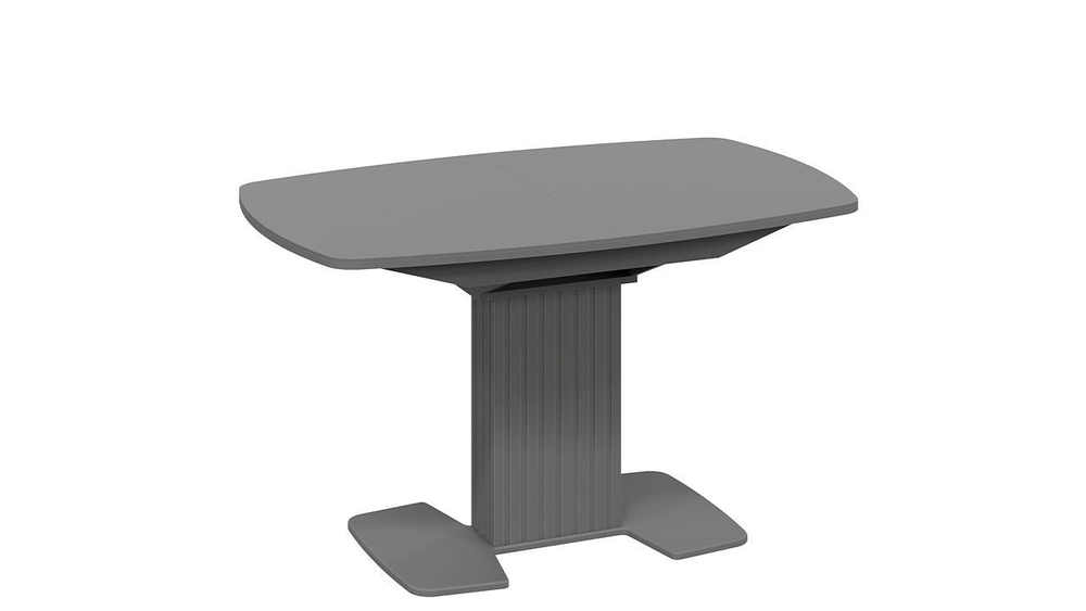 Стол кухонный обеденный раздвижной Белый глянец/Стекло глянцевое белое 130(162)х80х75 см