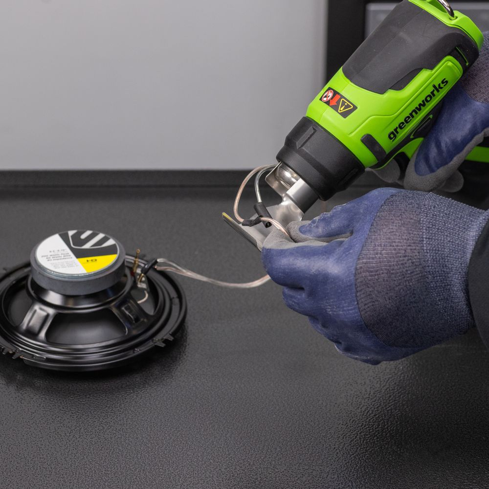 Аккумуляторный строительный фен Greenworks, G24HG, 3400207,24v, без АКБ и ЗУ