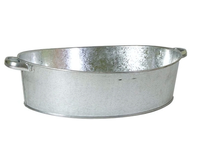 Таз 27л оцинкованный овальный 33062