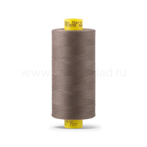 Нитка Gutermann Mara 120 (1000 метров), 1 кат., универсальная | 727 дымч. серо-зеленый