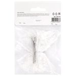 Бант для волос НАБОР 2 шт. и 1 шт., 10х8 см, на заколке, белый, АССОРТИ, MONTE VITA, 457119