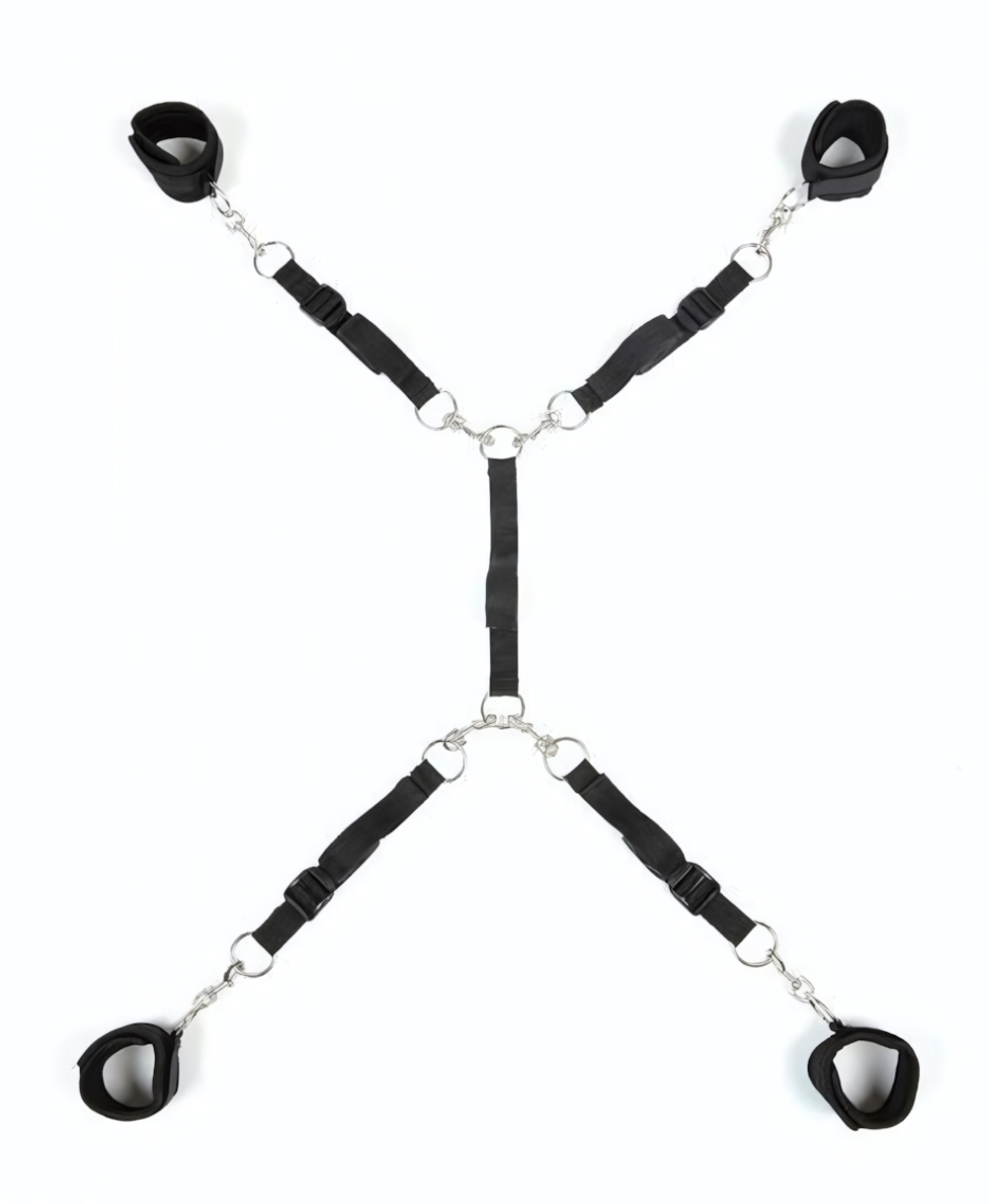 Черный набор фиксаций на кровати Classic Bed Spreader (Цвет: черный)