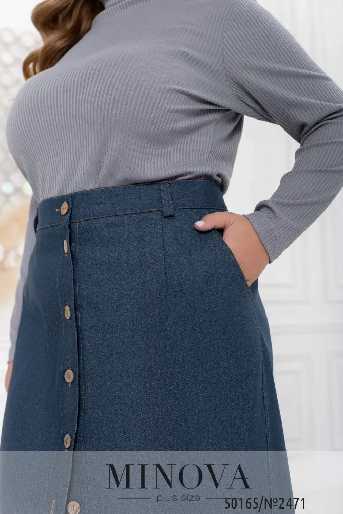 Юбка 2471-синий Minova