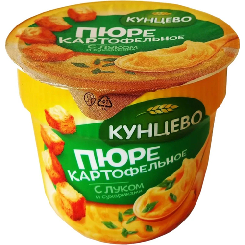 Кунцево Пюре Картофельное с Луком и Сухариками 40гр