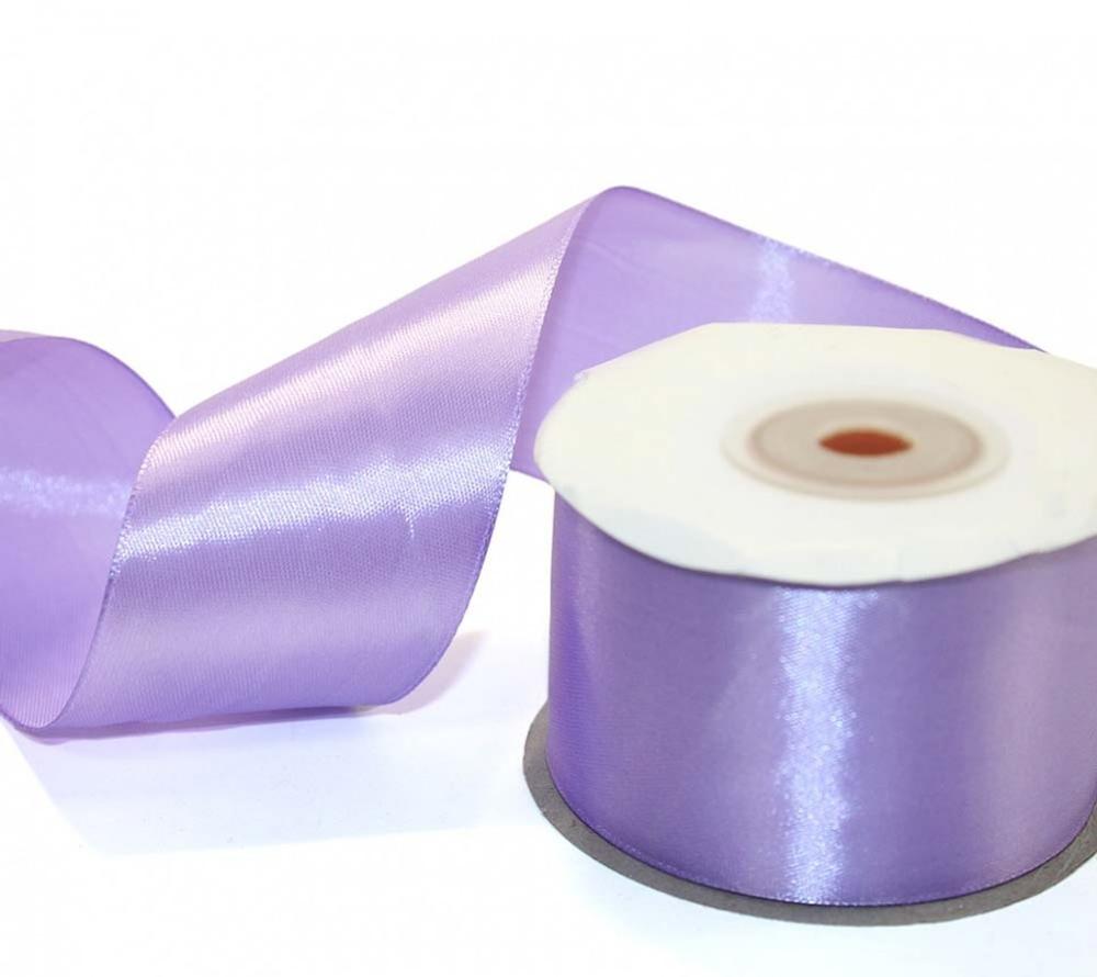 Лента Атласная 5см х 28м Сатин (Сиреневый)
