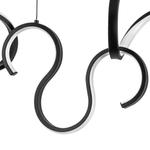 637117 Люстра CORINTO 60W LED 2380LM ЧЕРНЫЙ 3000K