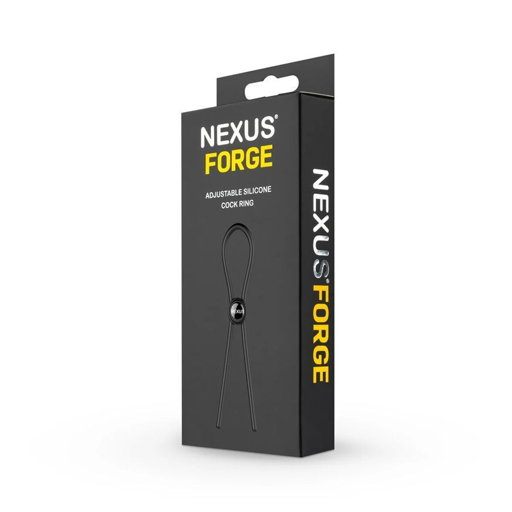 Эрекционное лассо Nexus Forge Single, регулируемое, черное