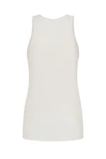 Базовая майка в рубчик, Белый