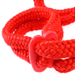 Фиксаторы Silk Rope Love Cuffs в стиле "Японский шелк" красные (Цвет: красный)
