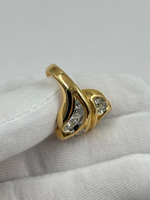 Кольцо с кристаллами