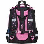 Ранец BRAUBERG SHINY, 2 отделения, с брелком, "Smiling cat", 38х28х14 см, 272040