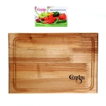 Доска разделочная «Прямоугольник» большая с желобом 32*22*1,8см