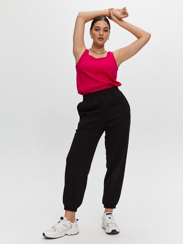 Спортивные штаны c начесом, черный