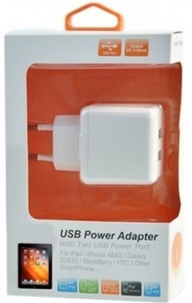 СЗУ универсальное 2USB 2.4A Henca CT40E-IPA