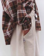 Рубашка One Two Cowboy Shirt Chocolate коричневая