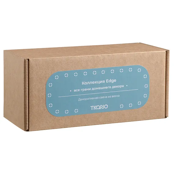 Свеча декоративная бирюзового цвета Edge 16,5 см
