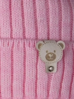 Шапка для девочки зимняя вязаная и снуд