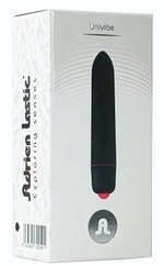Черная компактная вибропуля Univibe - 9 см. (Цвет: черный)