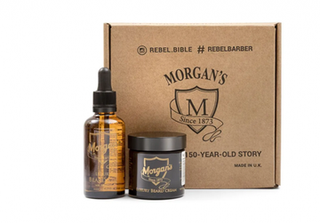 Подарочный набор Morgan's, премиальное масло + премиальный крем для бороды и усов