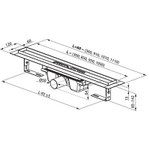 Душевой лоток Ravak 10° OZ 85 X01576 с решеткой Хром