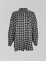Рубашка Lan Lan 9136 удлиненная в клетку