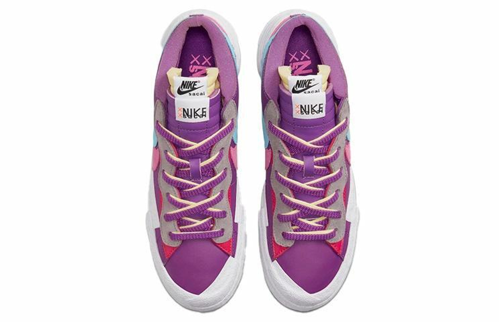 Кроссовки Kaws X Sacai X Nike Blazer Low Purple Dusk