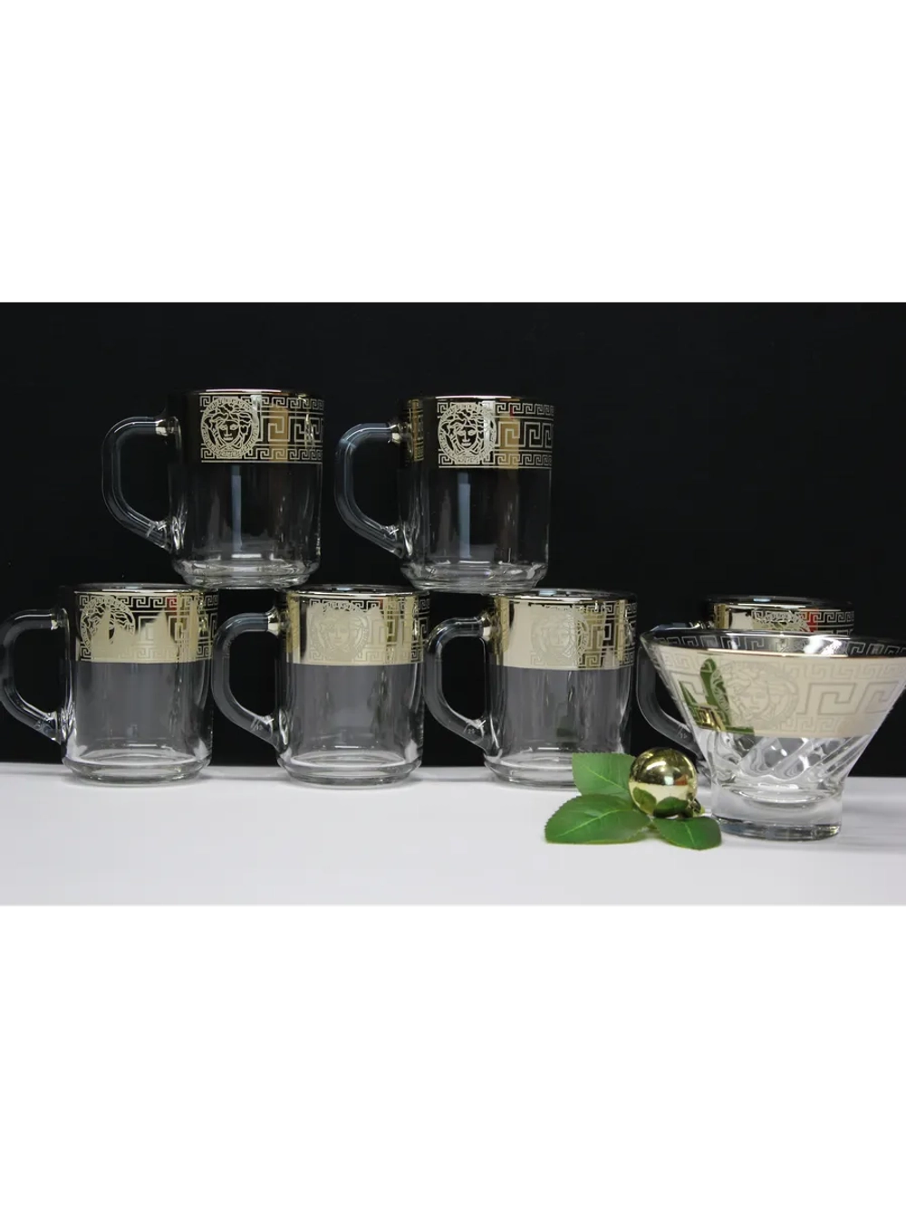 Чайный сервиз с креманкой "Версаче"