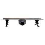 Душевой лоток AZARIO STICK 600 мм, боковой слив D50, нержавеющая сталь, перфорированная решетка (AZPP01-60 Stick)