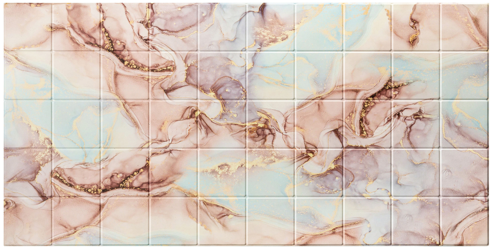 ПАНЕЛЬ ДЕКОРАТИВНАЯ ПВХ GRACE НЕЖНЫЙ ШЕЛК 955Х480ММ 1ШТ