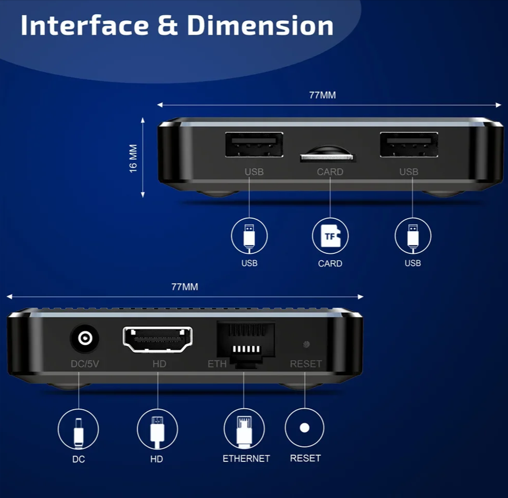 Smart TV Box Super Q98Pro 2GB+16GB Android 11