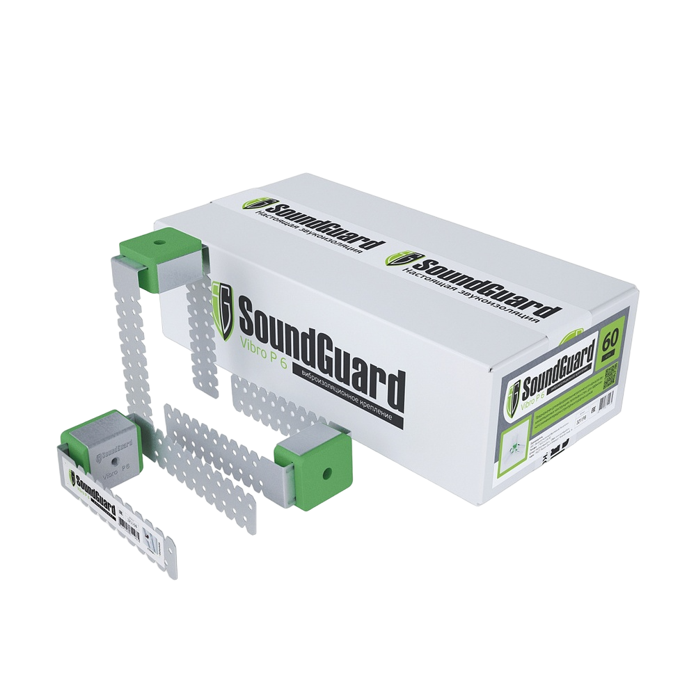Крепление виброизоляционное SoundGuard Vibro P 6 под шпильку