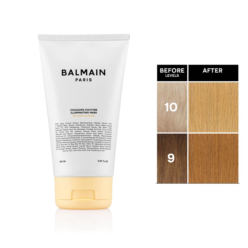 Balmain Hair Couture Осветляющая цветовая маска для золотистого блонда Illuminating Colour Mask Golden Blonde 150 мл