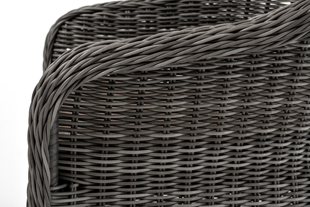 "Эспрессо–80 R" обеденная группа плетеная, цвет графит