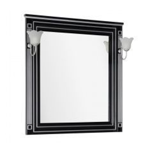 Зеркало Aquanet Паола 90 черный/серебро