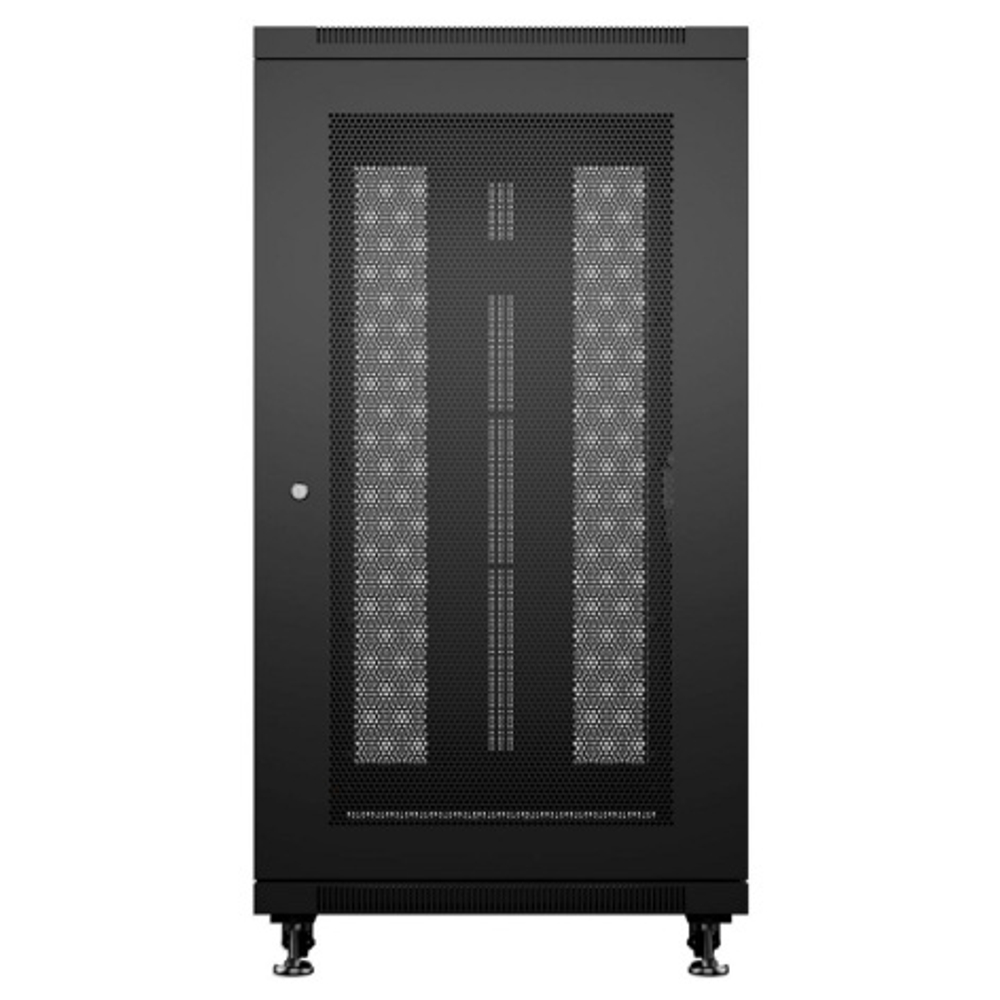 Шкаф напольный 19", 18U Cabeus ND-05C-18U60/60-BK