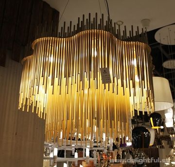 люстра VISTOSI  Diadema ( 80 cm +gold + metall )