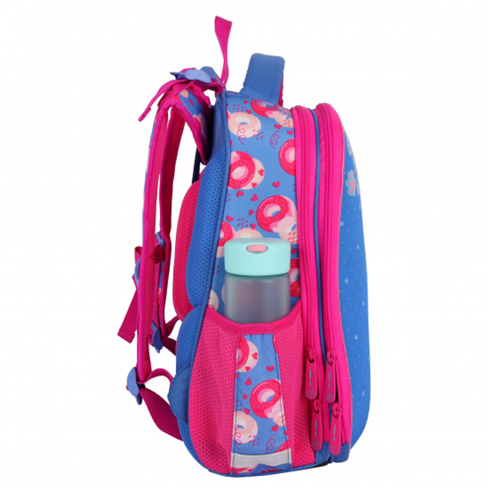 Ранец, спинка эргономичная, 2 отделения, 37*29*17 см, ERGO First, Pretty Puppy, КОКОС, 210603