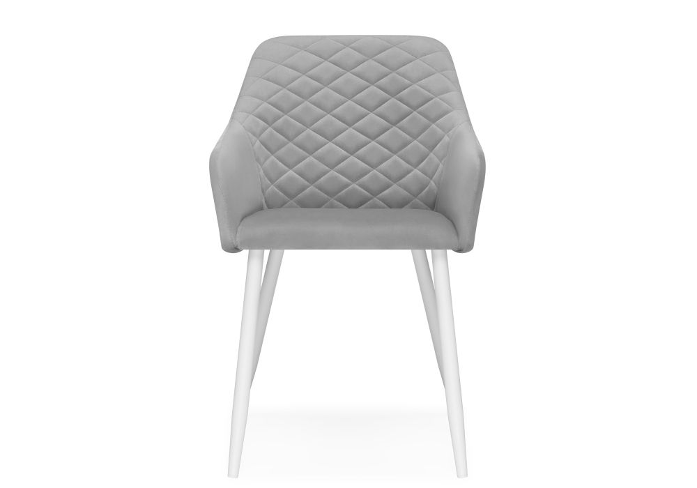 Кресло Стив светло-серый / белый