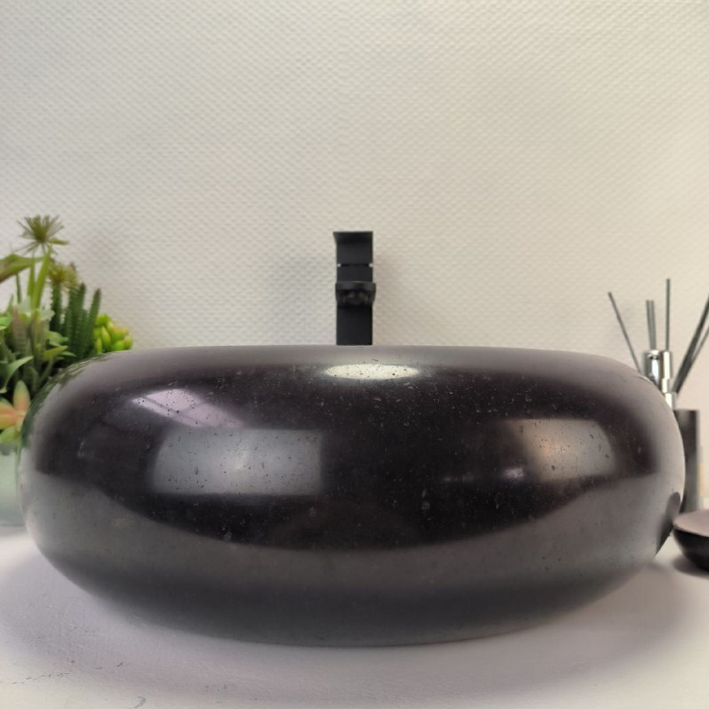 Раковина из андезита Donut Black  DA-62922 45*45*15 05