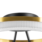 736040 Люстра ROTONDA 21W LED 1053LM 180G ЧЕРНЫЙ/ЛАТУНЬ 3000K